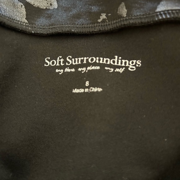 Soft Surroundings Twilight Floral Ponte Pants - Picture 6 of 8